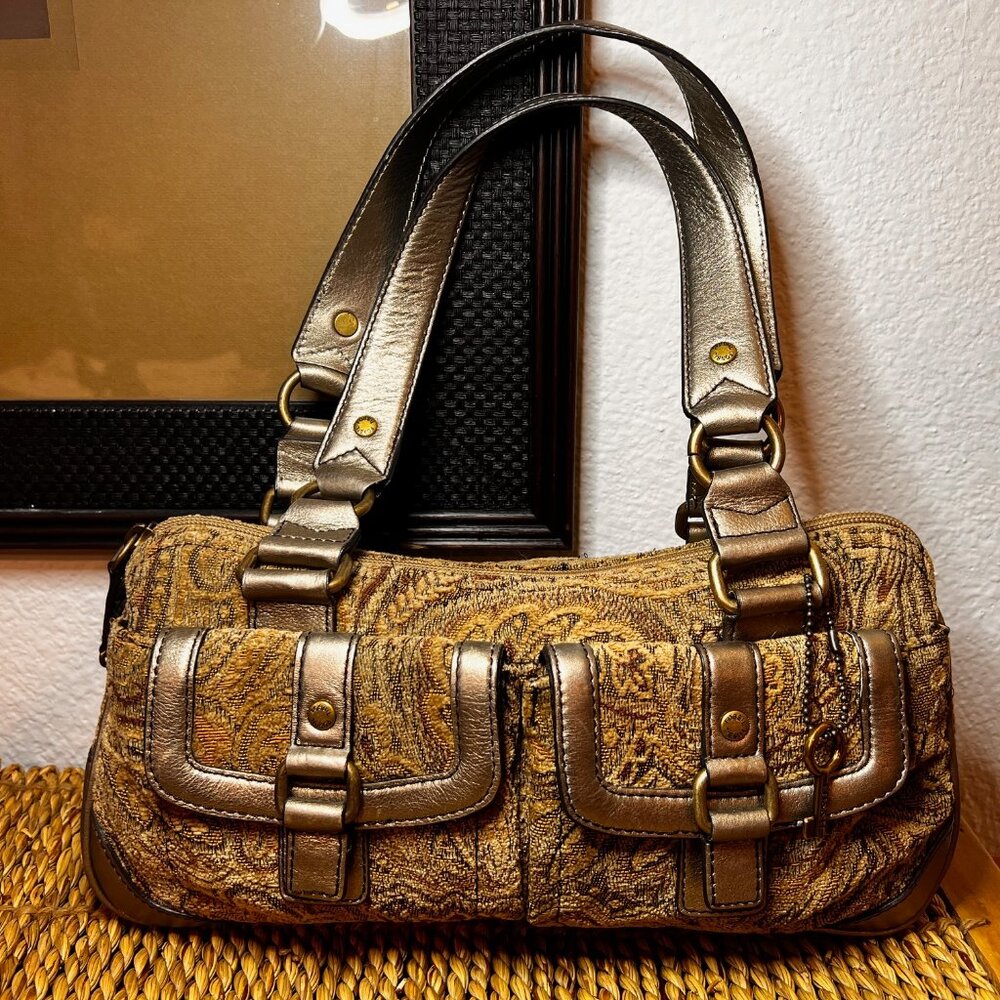 VTG Fossil Tapestry Handbag